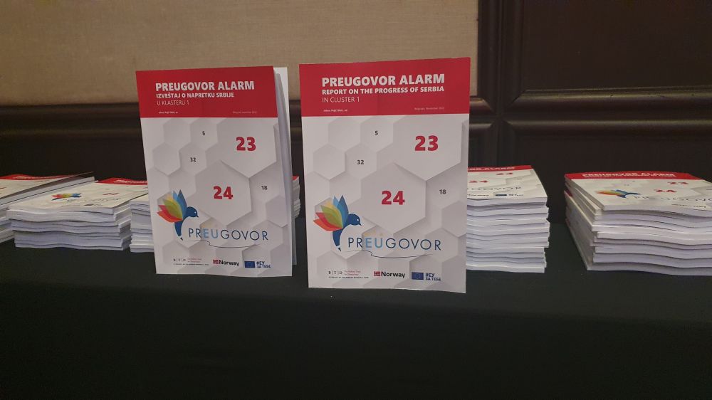 Alarm Report on Progress of Serbia in Cluster 1 - November 2022