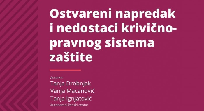 Ostvareni napredak i nedostaci krivično-pravnog sistema zaštite nakon usklađivanja sa Konvencijom Saveta Evrope o sprečavanju i borbi protiv nasilja nad ženama i nasilja u porodici