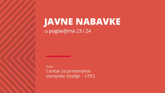 Javne nabavke u poglavljima 23 i 24