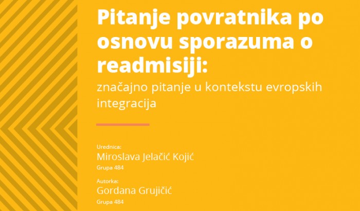 Pitanje povratnika po osnovu sporazuma o readmisiji - značajno pitanje u kontekstu evropskih integracija