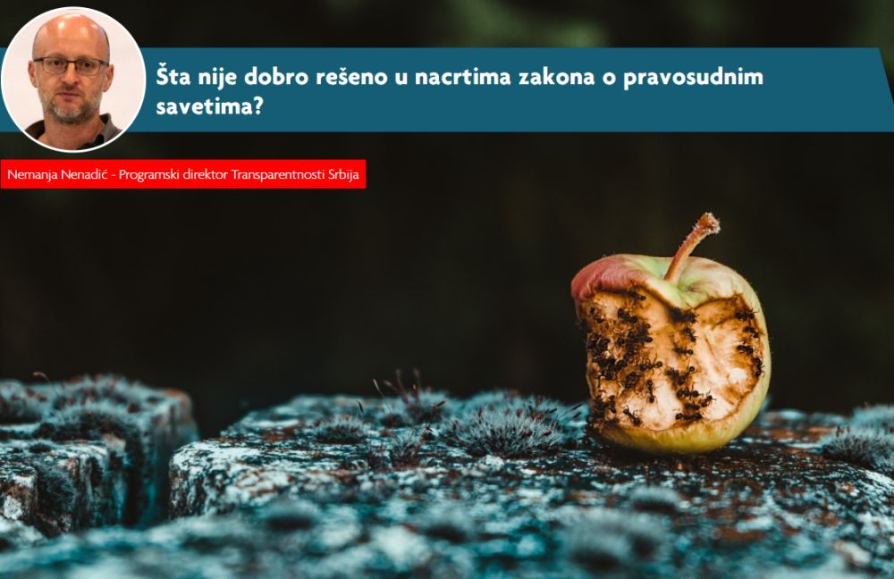 Šta nije dobro rešeno u nacrtima zakona o pravosudnim savetima?