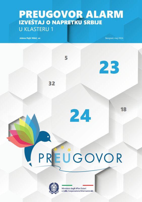 Izveštaj koalicije prEUgovor o napretku Srbije u klasteru 1 - maj 2024.